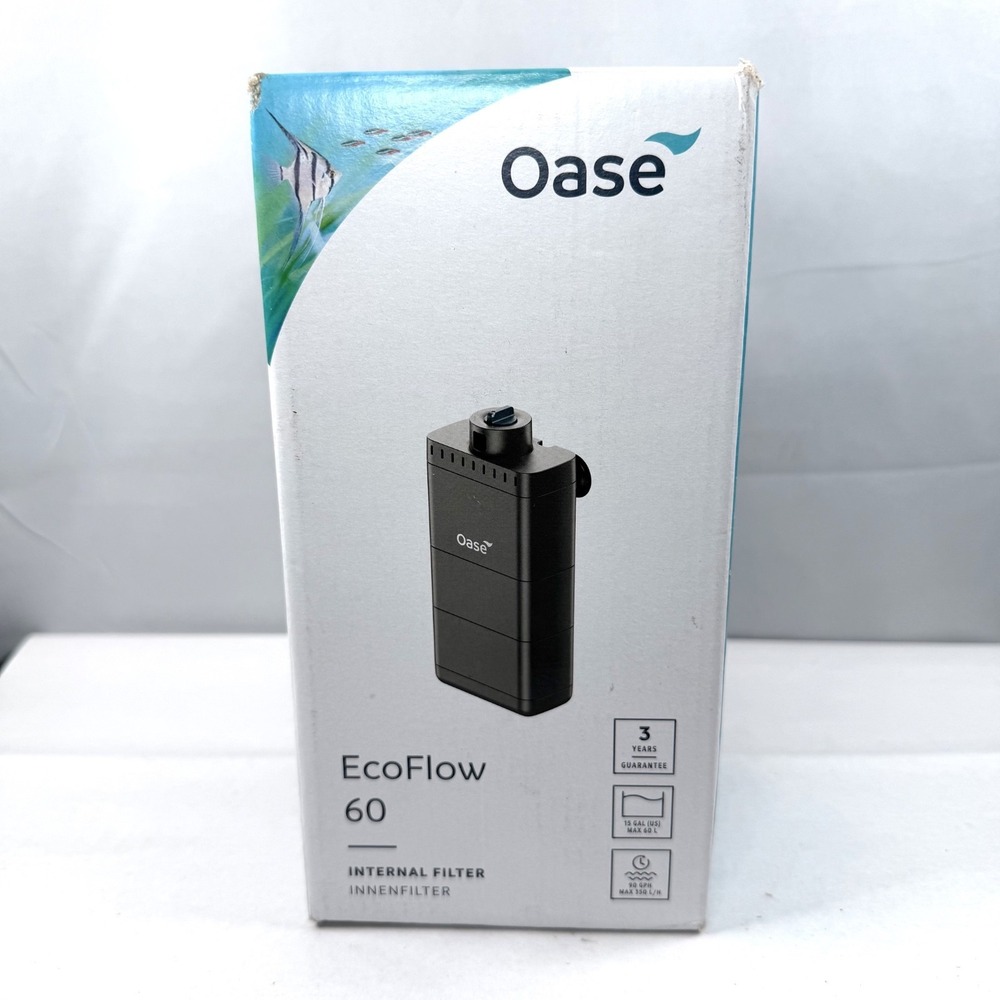 OASE EcoFlow 60 Internal Aquarium Filter Freshwater Saltwater Tanks / New